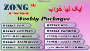 Zong Weekly internet packages